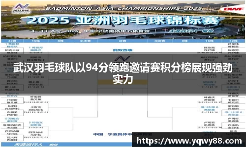 武汉羽毛球队以94分领跑邀请赛积分榜展现强劲实力