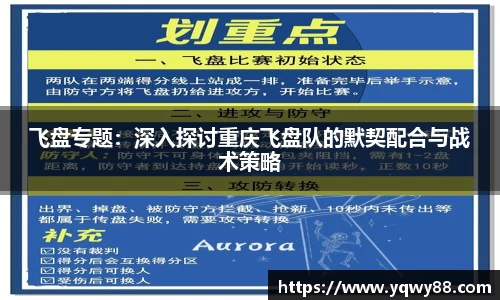 飞盘专题：深入探讨重庆飞盘队的默契配合与战术策略